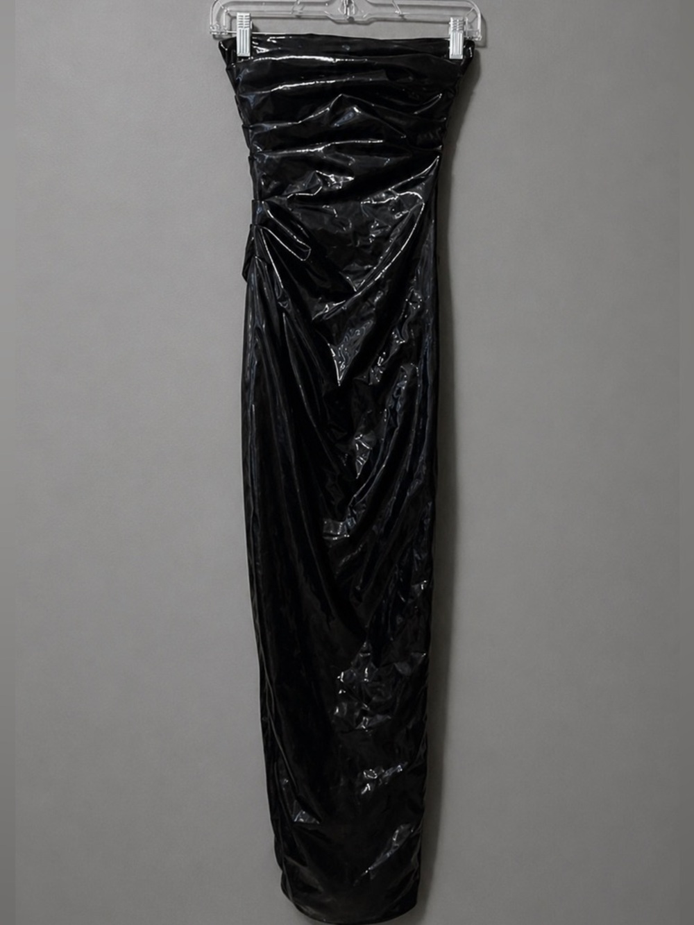 Naked Wardrobe Strapless Ruched Dress